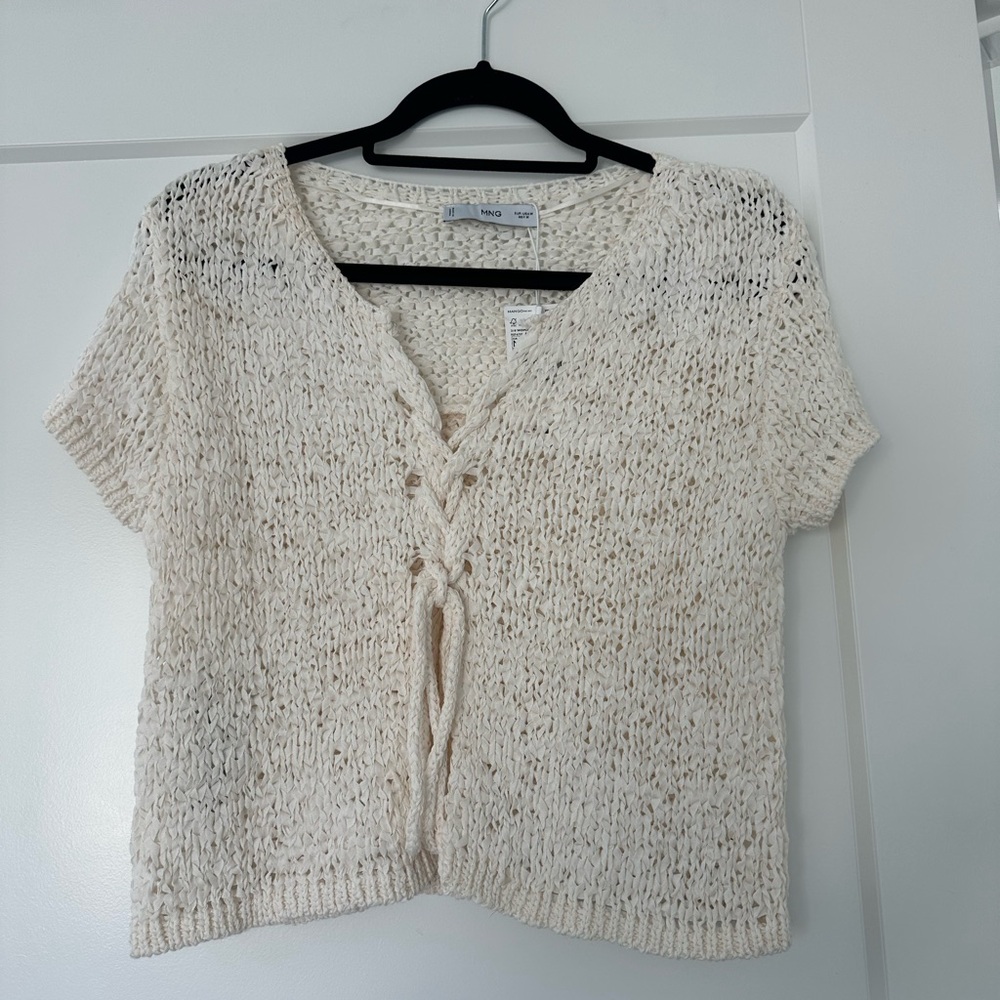 NWT Mango Crochet top